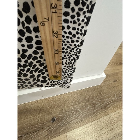 Re/Done Jeans Womens 27 Rise Ankle Crop Denim animal Print , White/black Color - Picture 5 of 11